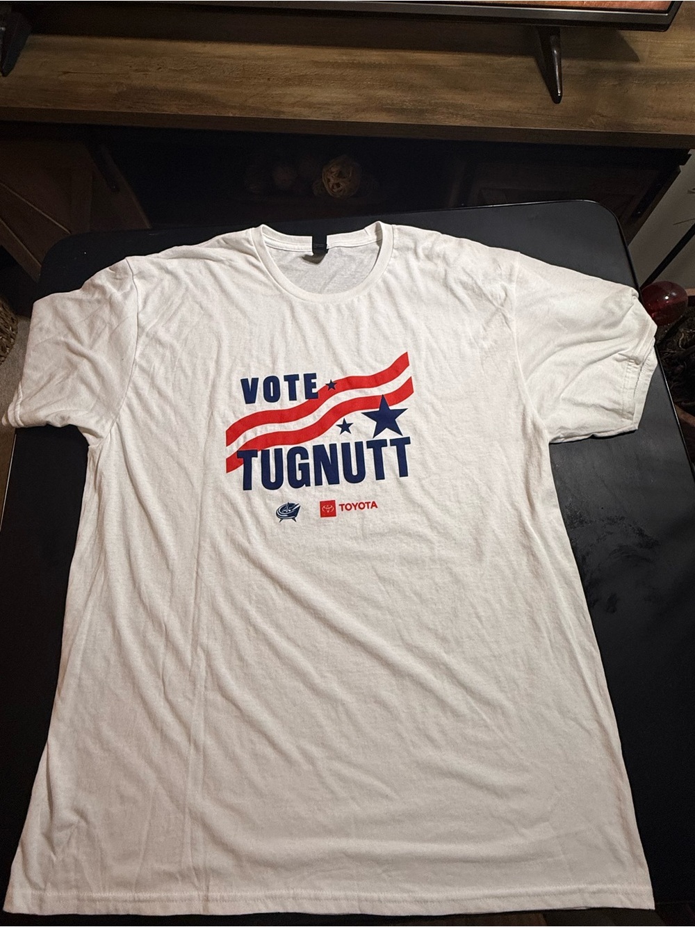 Vintage 2000 Columbus Blue Jackets Vote Tugnutt Rare 1st Season Promo Size XL